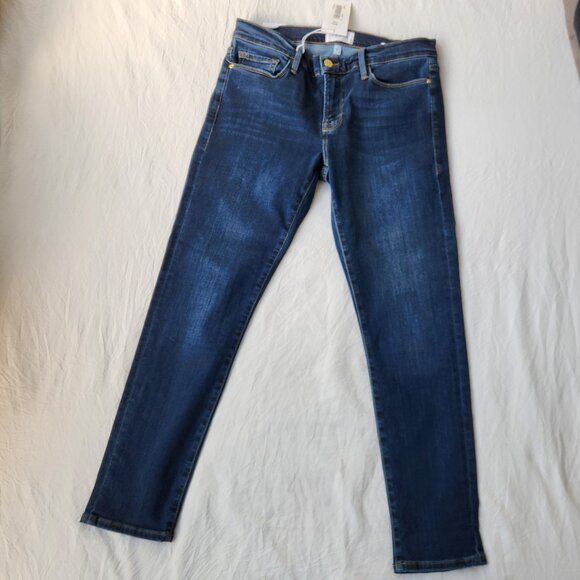 Frame Denim Le Garçon Mid-Rise Straight Fit Jeans - Picture 1 of 4